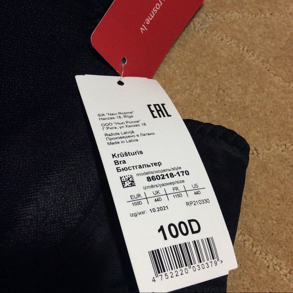 Rosme NWT Balconette Bra, 44D - Picture 5 of 13